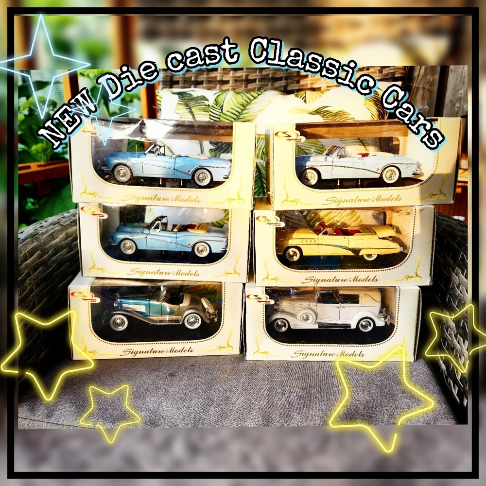 🌟 Signature Die-Cast Classic Cars 🌟